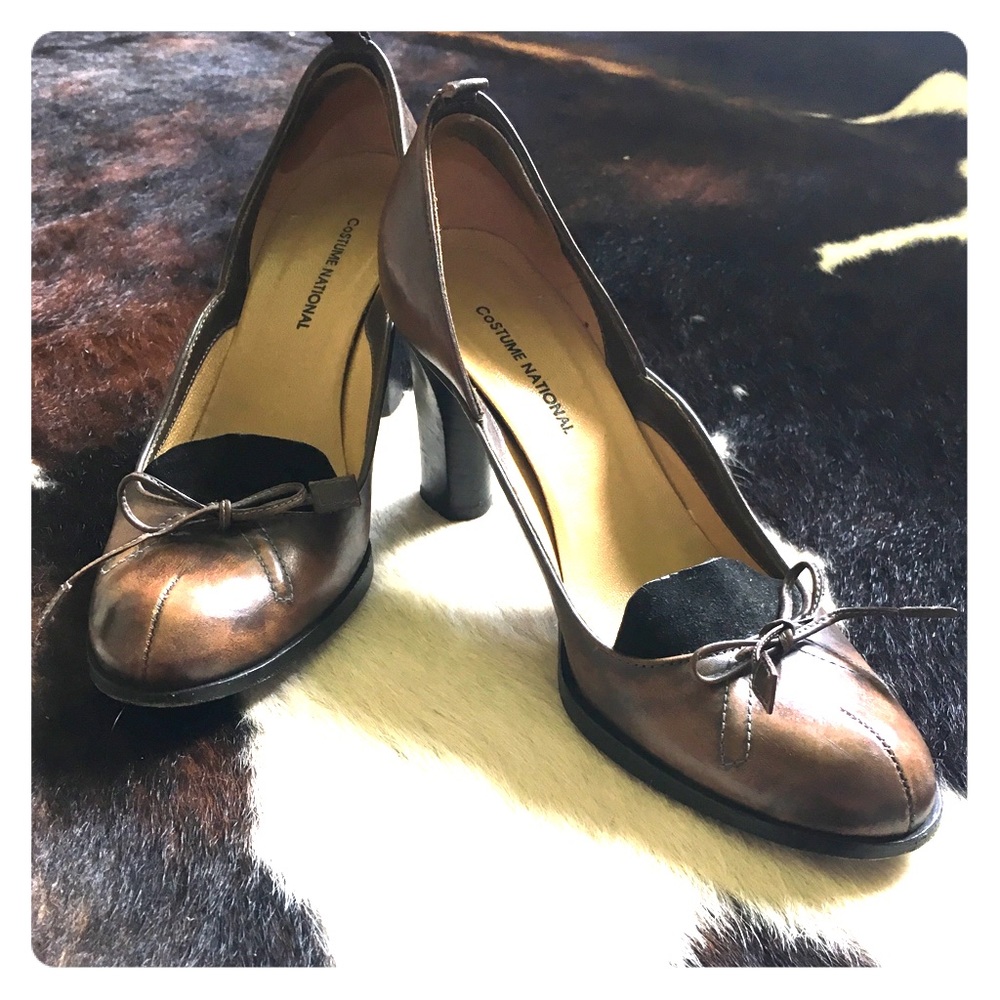 Costume National roundtoe pump